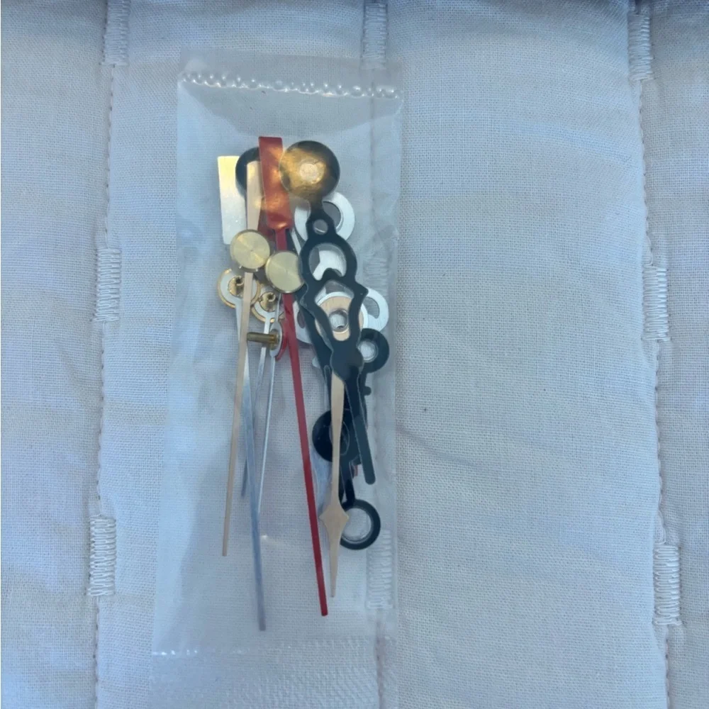 Assorted Watch Hands Set in Gold, Silver, and Black